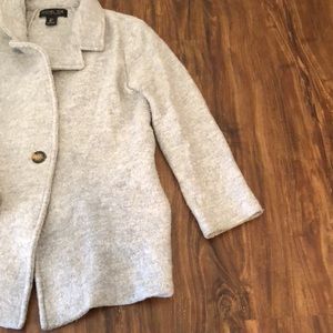 Grey Wool Peacoat